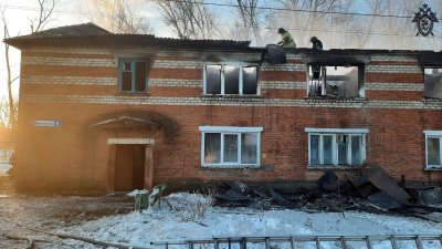 пожар в общежитии в Лыскове 6 января