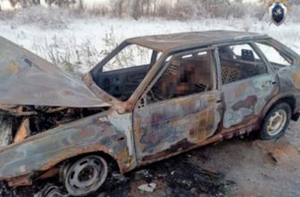 В Тоншаеве в сгоревшей машине нашли тело человека