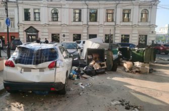 В Нижнем Новгороде цементовоз врезался в три машины на Почтовом съезде